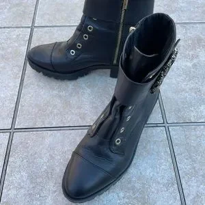 Karl lagerfeld best sale piper combat boot